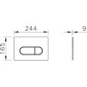 Панель смыва VITRA ROOT ROUND белая 740-2200